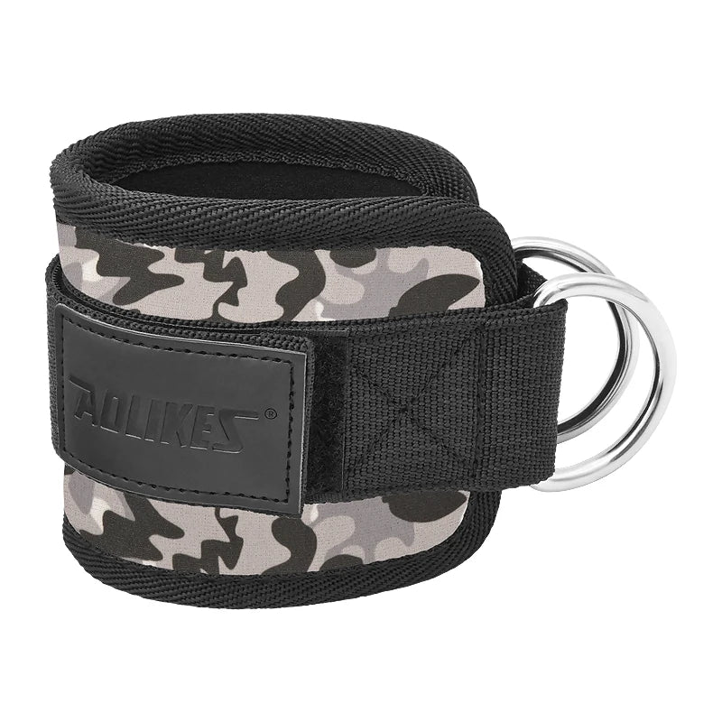Adjustable Padded Ankle Wrist Cuffs Padded Straps D-Ring Glute Kickback for Cable Machine, Ideal for Glutes Exercises