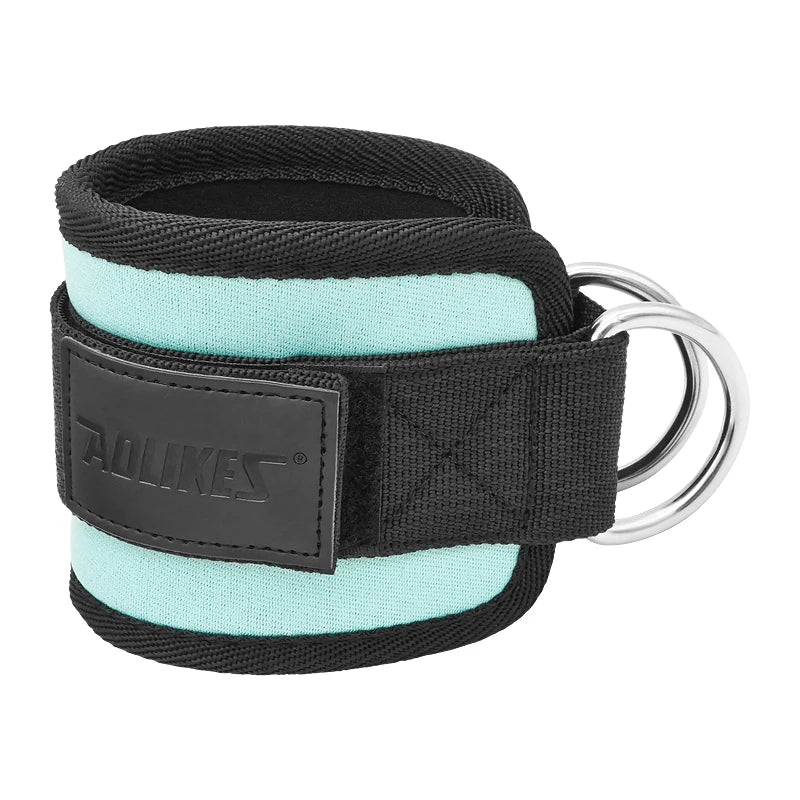 Adjustable Padded Ankle Wrist Cuffs Padded Straps D-Ring Glute Kickback for Cable Machine, Ideal for Glutes Exercises