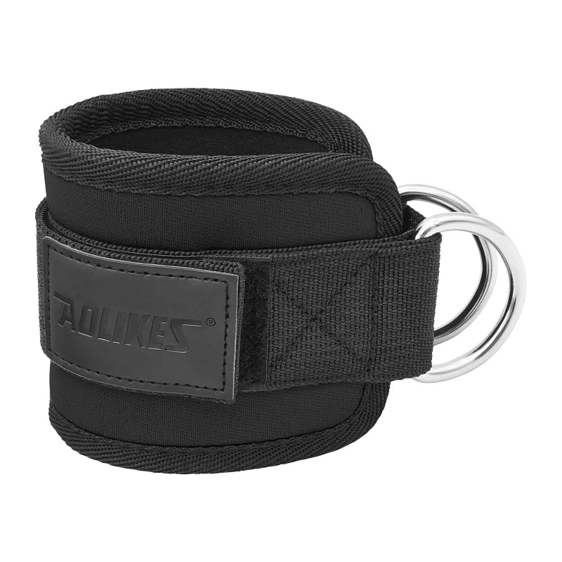 Adjustable Padded Ankle Wrist Cuffs Padded Straps D-Ring Glute Kickback for Cable Machine, Ideal for Glutes Exercises