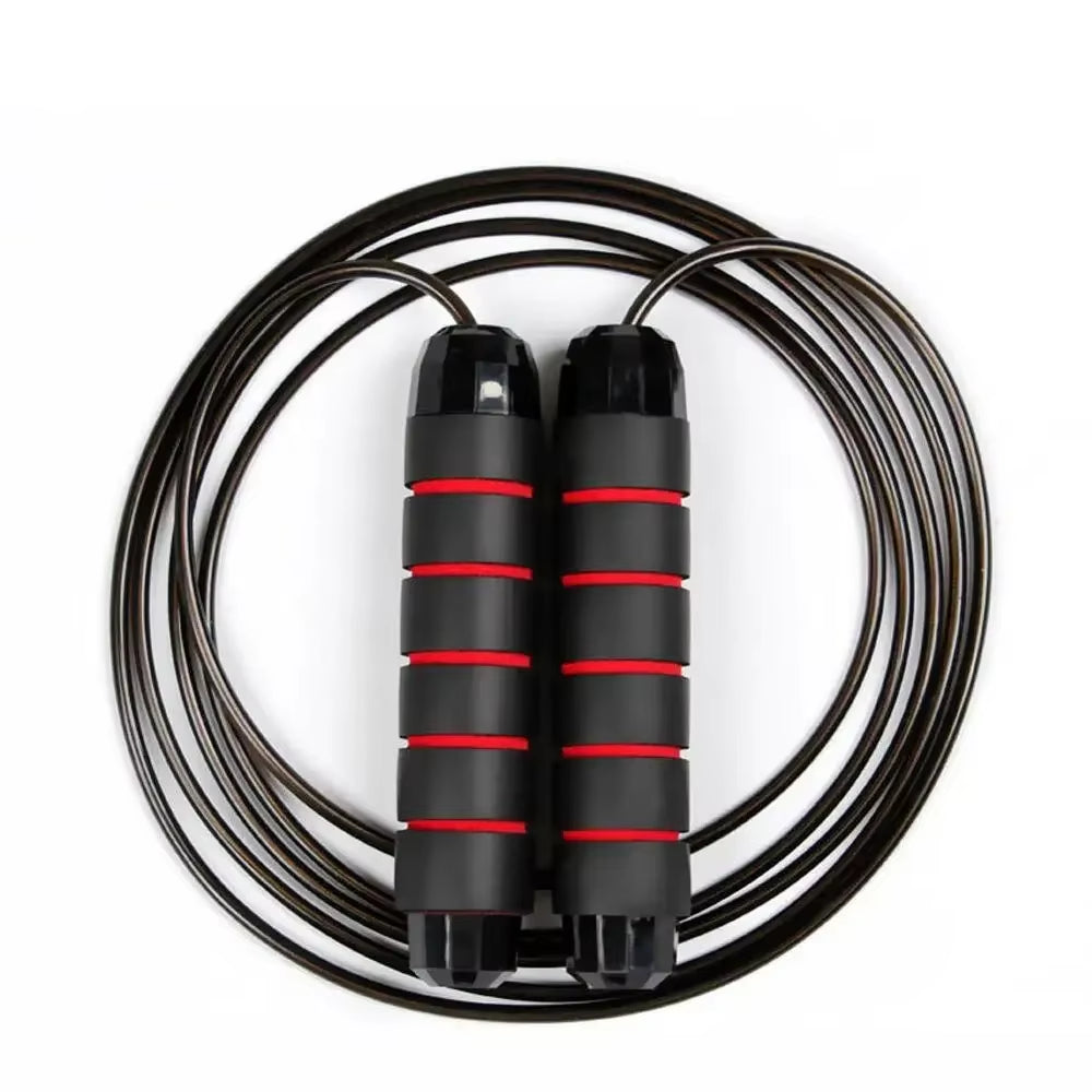 Professional Weighted Jump Rope for Training, Adjustable Length Skipping Rope with Durable Cable for Boxing Gym Home Workout