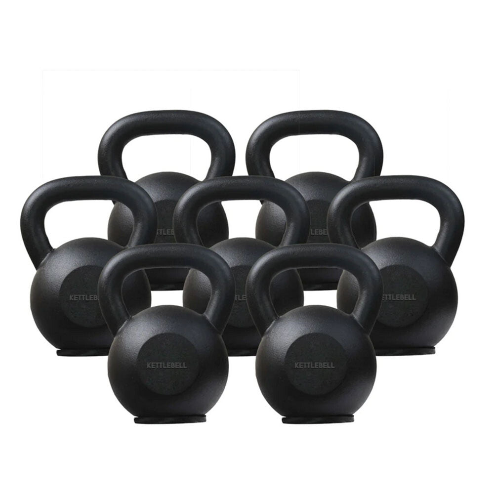 4KG- 36KG Cast Iron Kettlebell Powder Coating Cross Weight Lifting Dumbbell Gym