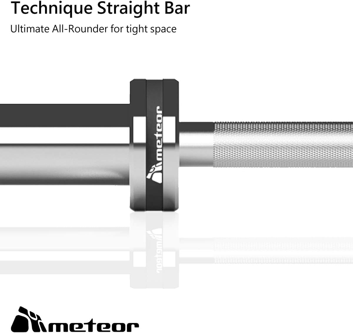 METEOR Olympic Barbell - Weightlifting, Dumbbell, Tricep, Ez Curl Bar - 20Kg, 50Mm Olympic Bar