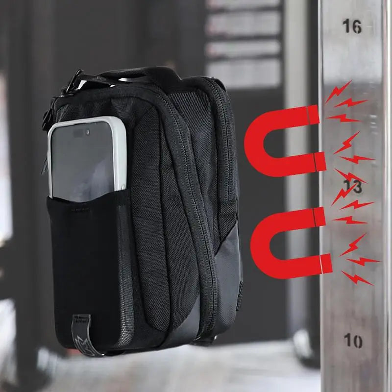 Magnetic GYM Phone Sling Bag for Men Women GYM Floor Organizer Sport Chest Crossbody Handle Pouch Sports Accessories ﻿