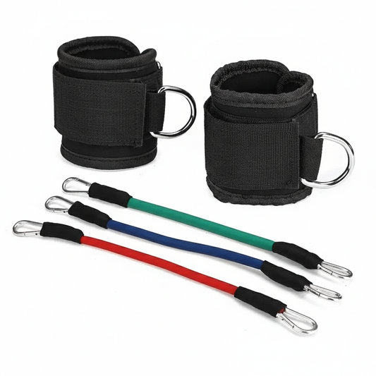 Leg Resistance Bands with Ankle Straps