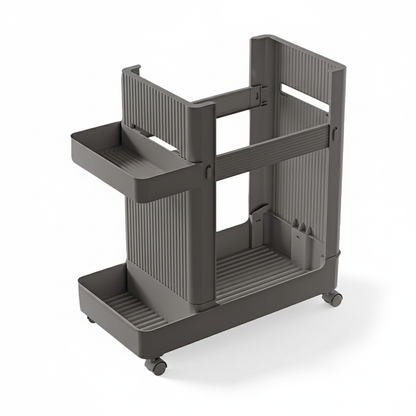 Yoga Mat & Fitness Equipment Storage Rack – With Wheels