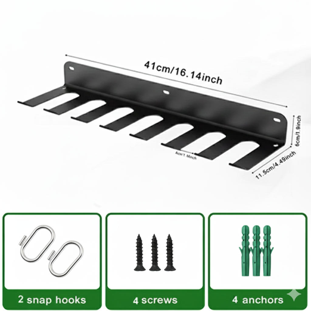 Wall-Mounted Gym Organiser