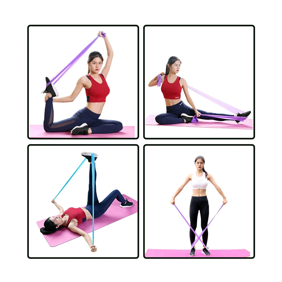 Pilates Stretch Bands – Elastic Resistance Bands for Strength, Stretching & CrossFit Training