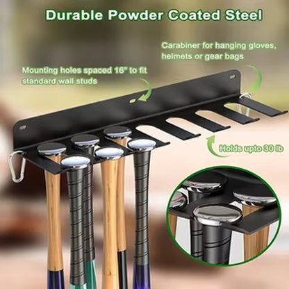 2 Pieces Black Iron Wall Mounted Gym Organizer-Multi-Purpose Storage Rack, Suitable for Resistance Band, Skipping Rope, Weightli