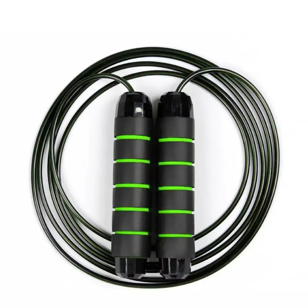Professional Weighted Jump Rope for Training, Adjustable Length Skipping Rope with Durable Cable for Boxing Gym Home Workout