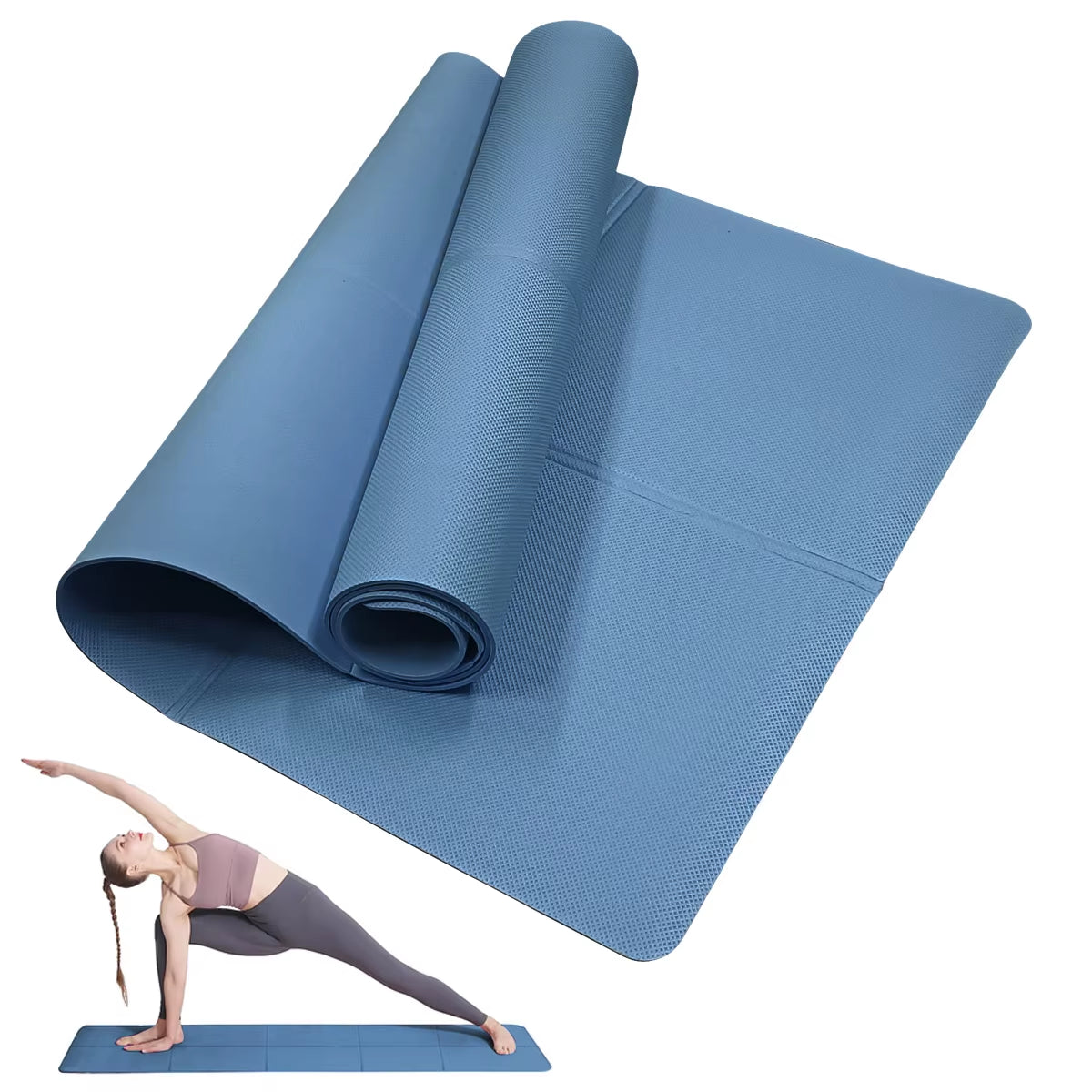 4MM Thick EVA Yoga Mats Anti-Slip Sport Fitness Mat Blanket for Exercise Yoga and Pilates Gymnastics Mat Fitness Equipment