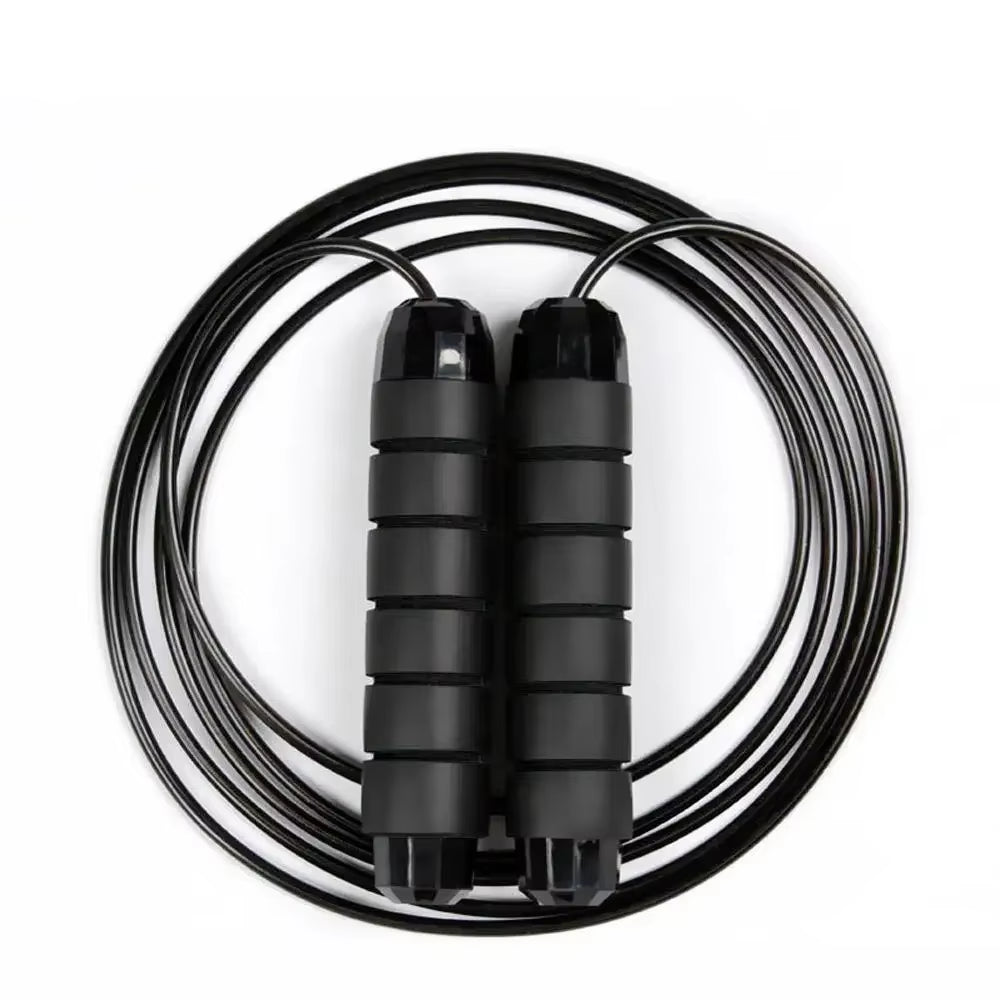 Professional Weighted Jump Rope for Training, Adjustable Length Skipping Rope with Durable Cable for Boxing Gym Home Workout